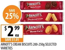 Supabarn Arnott's cream biscuits offer