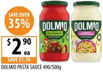Supabarn Dolmio pasta sauce offer