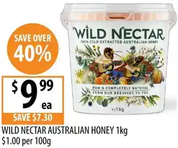 Supabarn Wild nectar australian honey offer