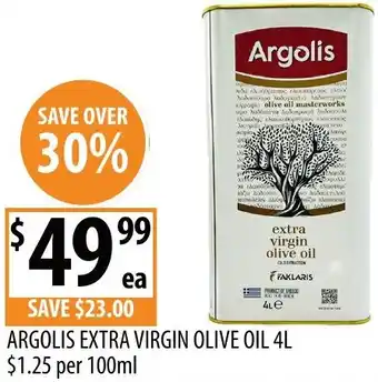 Supabarn Argolis extra virgin olive oil offer