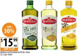 Supabarn Bertolli extra virgin olive oil offer