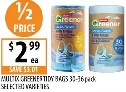 Supabarn Multix greener tidy bags offer