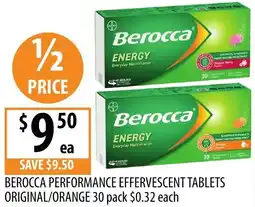 Supabarn Berocca performance effervescent tablets offer