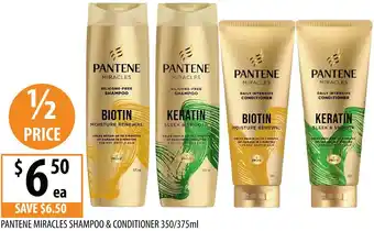 Supabarn Pantene miracles shampoo & conditioner offer