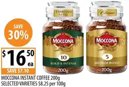 Supabarn Moccona instant coffee offer