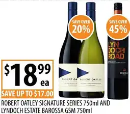 Supabarn Robert oatley signature series and lyndoch estate barossa gsm offer