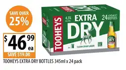 Supabarn Tooheys extra dry bottles offer