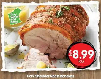 Spudshed Pork shoulder roast boneless offer
