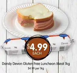 Spudshed Dandy devon gluten free luncheon meat offer