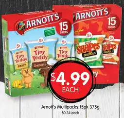 Spudshed Arnott's multipacks offer