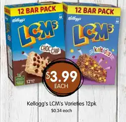 Spudshed Kellogg's lcm's varieties offer