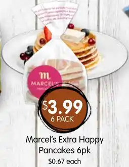 Spudshed Marcel's extra happy pancakes offer