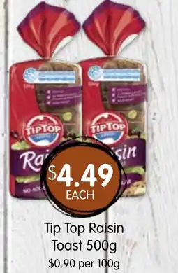 Spudshed Tip top raisin toast offer