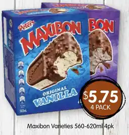 Spudshed Maxibon varieties offer