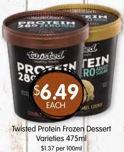 Spudshed Twisted protein frozen dessert offer