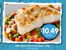 Spudshed Fisherman's choice cod portion offer