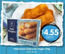 Spudshed Fisherman's choice fish fingers offer