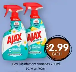 Spudshed Ajax disinfectant varieties offer