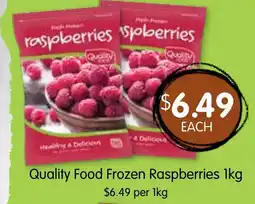 Spudshed Quality food frozen raspberries offer