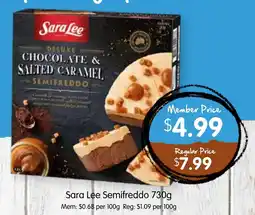 Spudshed Sara lee semifreddo offer