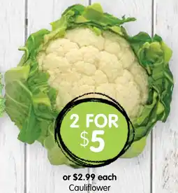 Spudshed Cauliflower offer