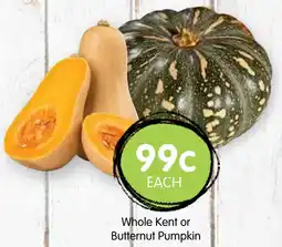 Spudshed Whole kent or butternut pumpkin offer