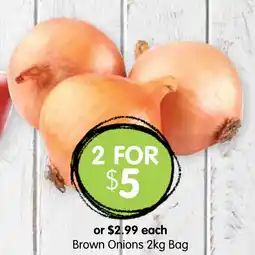 Spudshed Brown onions bag offer