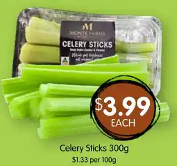 Spudshed Celery sticks offer