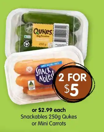 Spudshed Snack ables or Mini Carrots offer