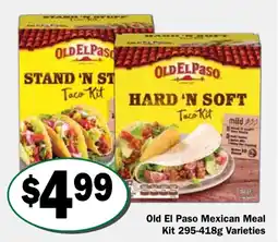 Friendly Grocer Old el paso mexican meal kit varieties offer