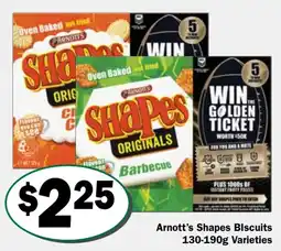 Friendly Grocer Arnott's shapes biscuits varieties offer