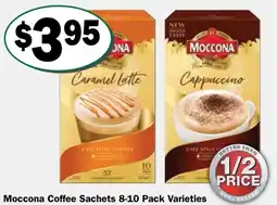 Friendly Grocer Moccona coffee sachets varieties offer