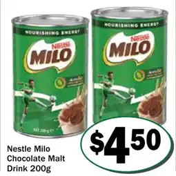 Friendly Grocer Nestle milo chocolate malt drink offer
