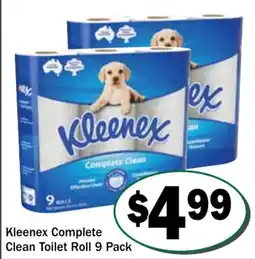 Friendly Grocer Kleenex complete clean toilet roll offer