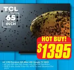 The Good Guys 65" c7k premium qd-mini led google tv 2025 offer