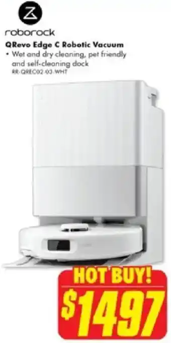 The Good Guys Roborock qrevo edge c robotic vacuum offer