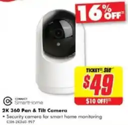 The Good Guys SmartHome 2K 360 Pan & Tilt Camera offer