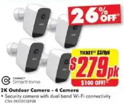 The Good Guys Smarthome 2k outdoor camera - 4 camera offer