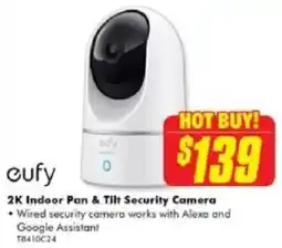 The Good Guys Cufy 2k indoor pan & tilt security camera offer