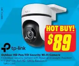 The Good Guys Tp-link outdoor hd pan/tilt security wi-fi camera offer