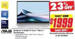 The Good Guys Asus zenbook 14 oled 14" core™ ultra 7 offer
