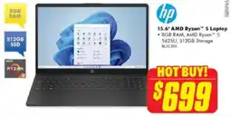The Good Guys Hp 15.6" amd ryzen™ 5 laptop offer