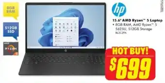 The Good Guys Hp 15.6" amd ryzen™ 5 laptop offer
