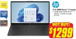 The Good Guys Hp 15.6" amd ryzen™ 7 laptop offer