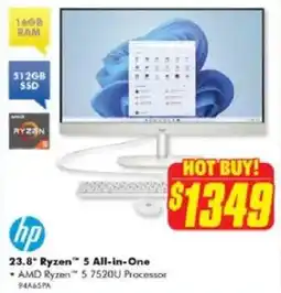 The Good Guys Hp 23.8" ryzen™ 5 all-in-one offer