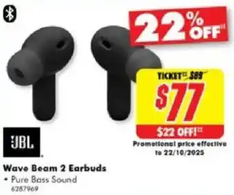 The Good Guys Wave beam 2 earbuds offer