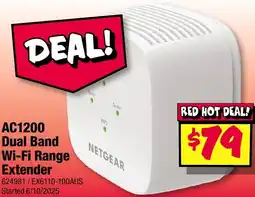 JB Hi-Fi Dual Band Wi-Fi Range Extender offer