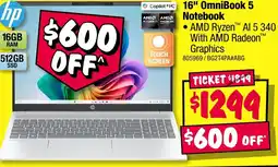 JB Hi-Fi hp 16" OmniBook 5 Notebook offer