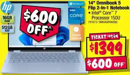 JB Hi-Fi hp 14" Omnibook 5 Flip 2-In-1 Notebook offer