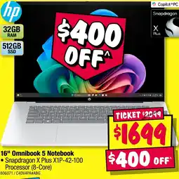 JB Hi-Fi hp 16" Omnibook 5 Notebook offer